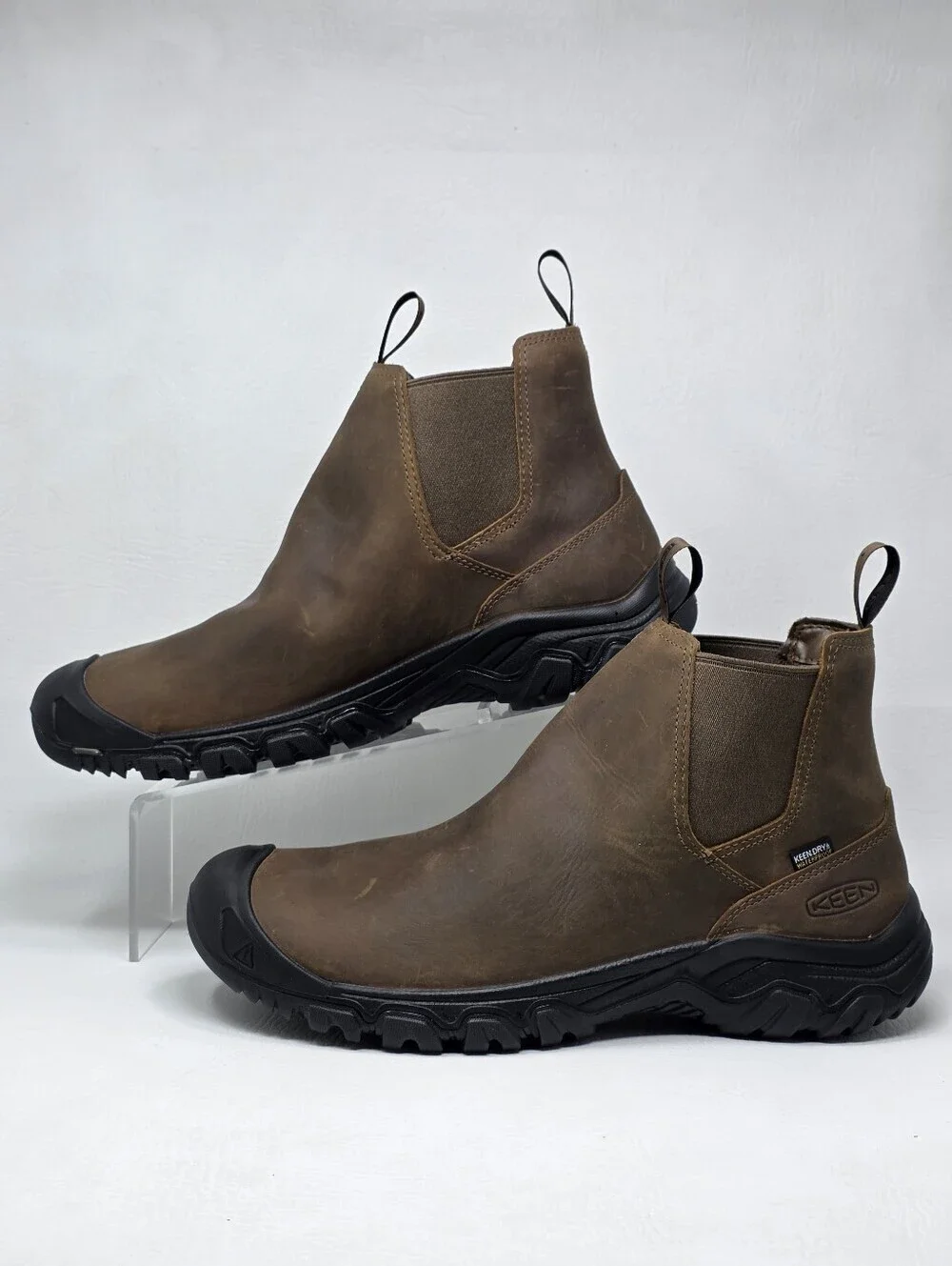 Keen Boots Mens Size 13 Brown Waterproof Chelsea Insulated Hiking 1031166 New